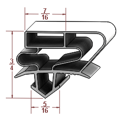 Refrigeration Gasket Compatible with Atosa W0404068, 31-1/2'' X 22-1/2"
