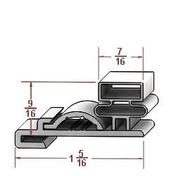 Refrigeration Gasket Compatible with Styleline 5769BK3L, 5769BK3R, 29-3/4" X 62-3/4"